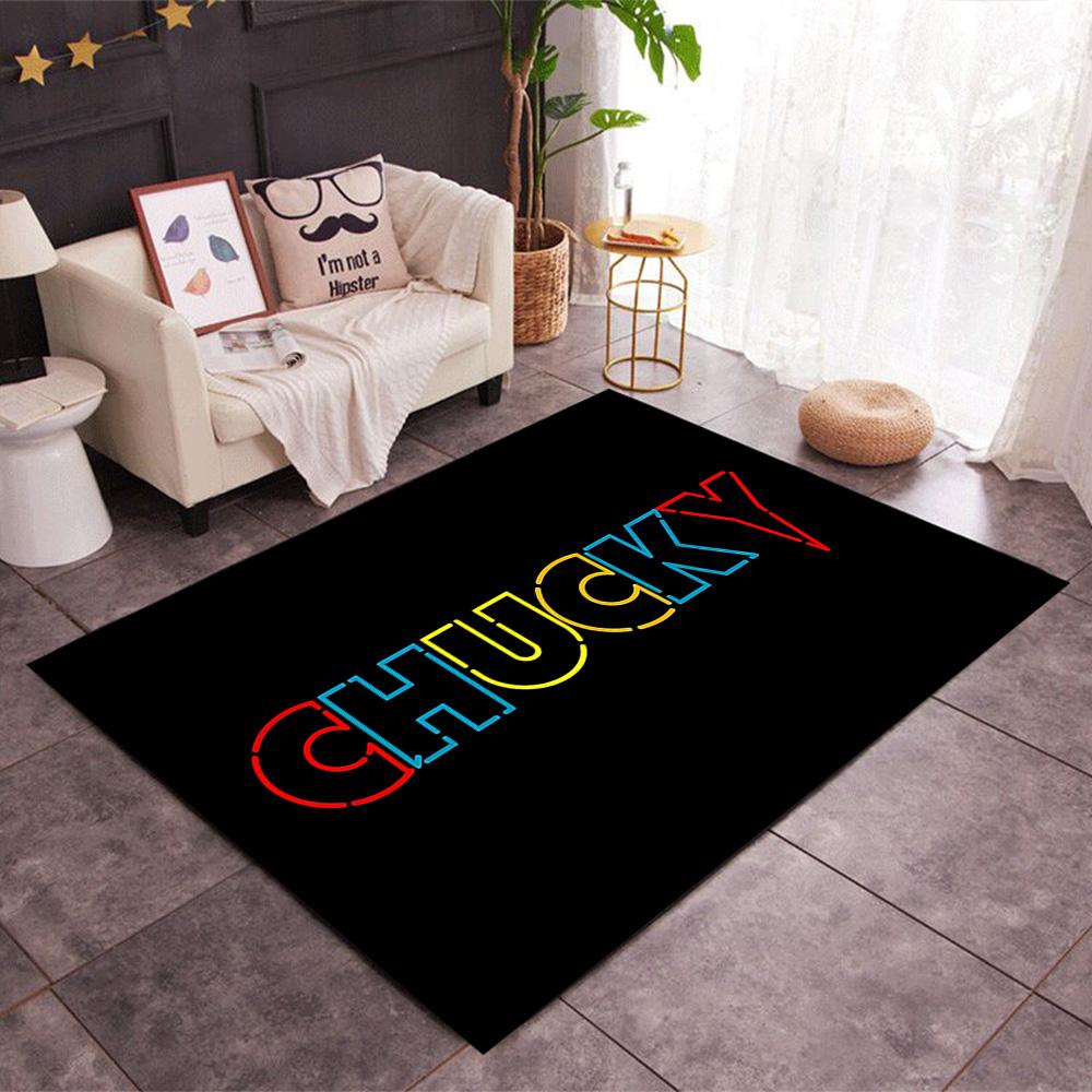 Chucky's Country Adventure Themed Anti-Slip Rugs - Polyester Home Decor, Suitable for Bedrooms, Living Rooms, Doorways, Studios, and Decorations