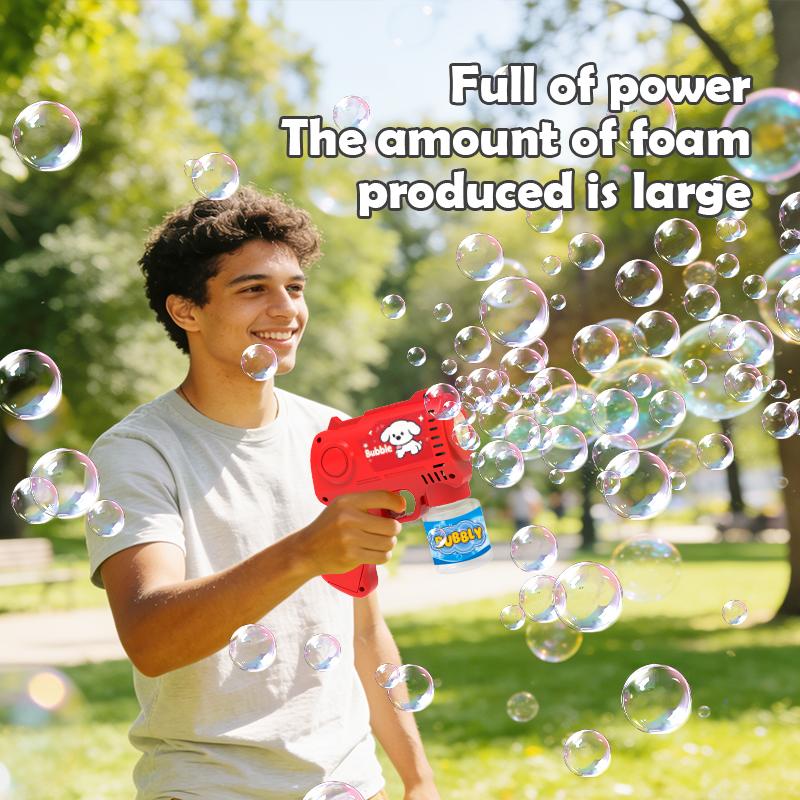 Knyysecq Cute Bubble Gun Children'S Toy Fully Automatic Continuous Delivery Holiday Party Gift Toy Without Battery Bubble Water