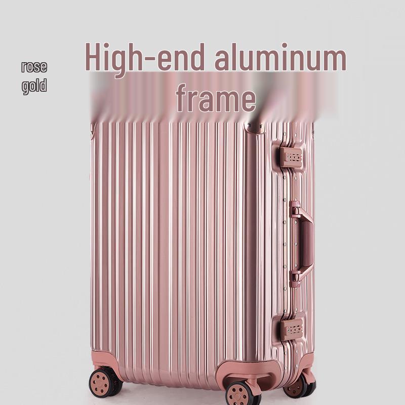 20-Inch Unisex Carry-On Suitcase with Aluminum-Magnesium Alloy, Combination Lock & Universal Wheels