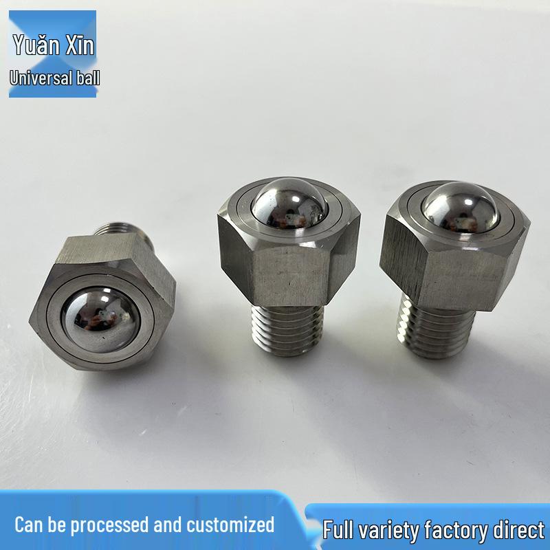 Heavy Duty Universal Steel Ball Roller Conveyor Wheel with Screw