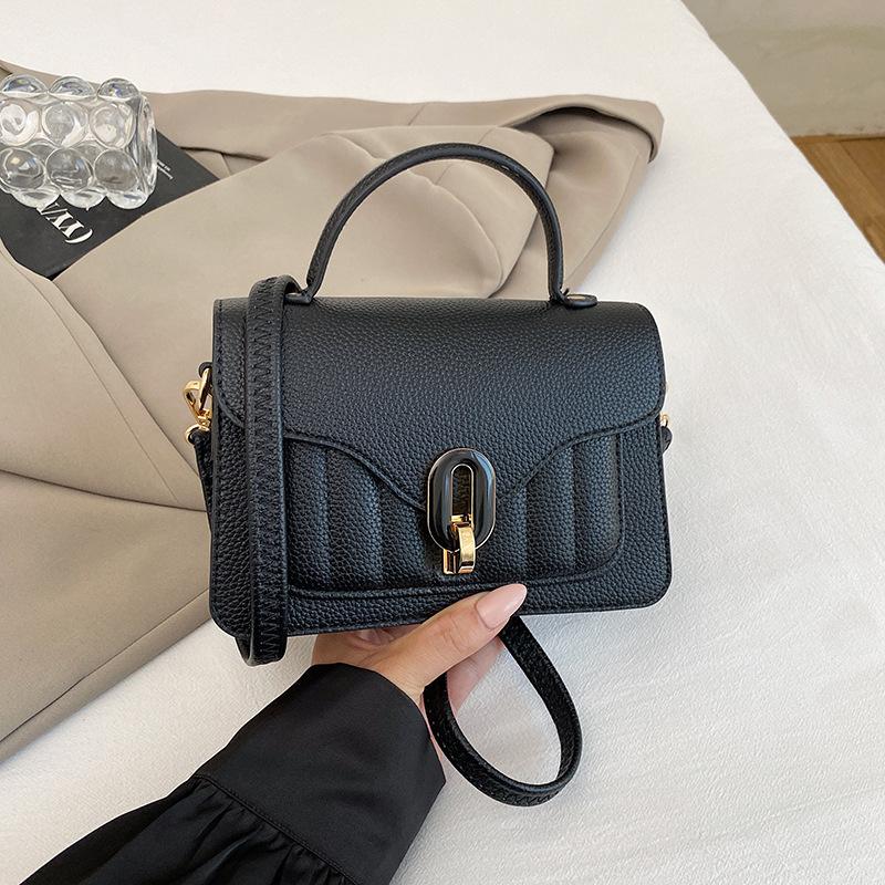 Autumn retro portable small square bag new popular texture commuter shoulder bag fashion messenger women's bag