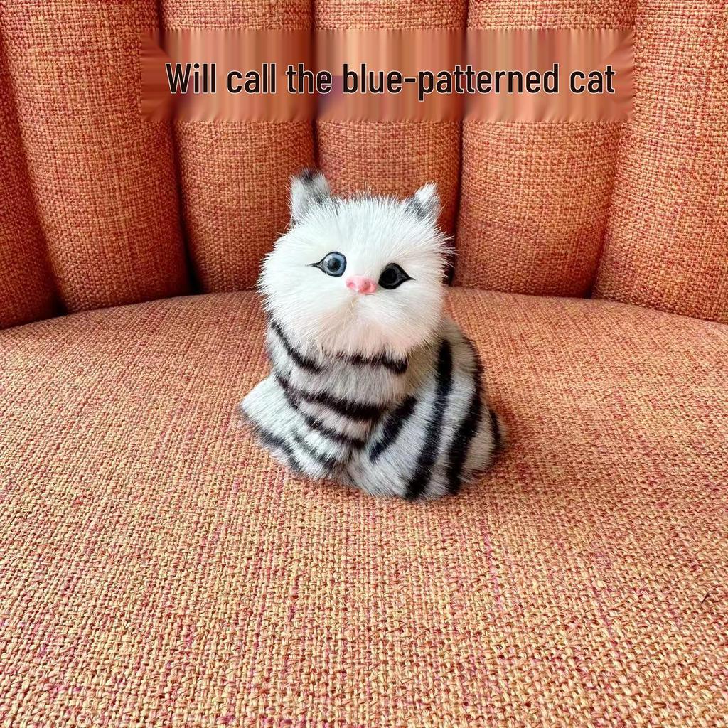 Barking Cat & Puppy Plush Toy - Educational Animal Doll for Kids