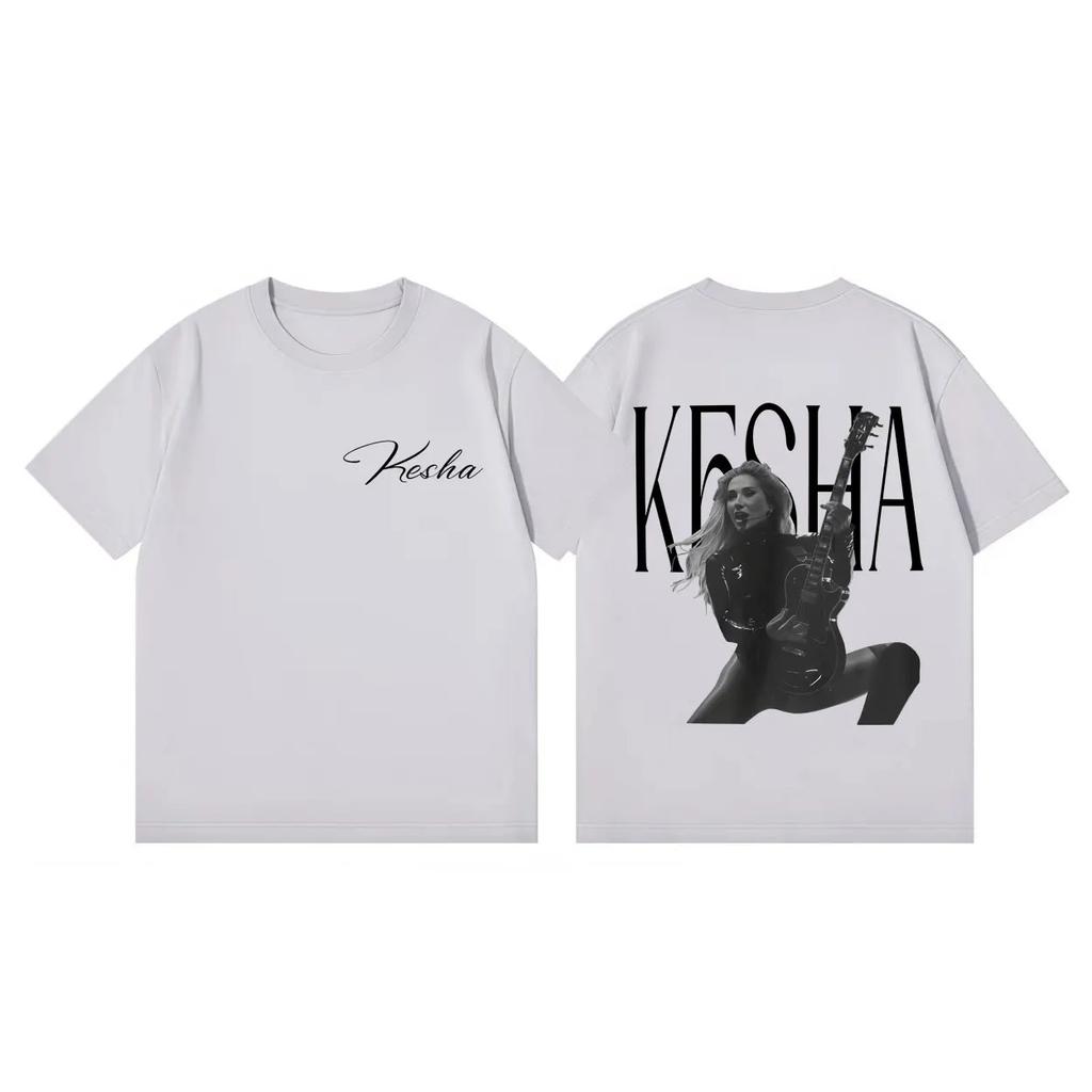 Summer Casual Fashion Loose T-shirts Kesha The Freedom Tour 2026 Merch T-shirt Unisex Women Vintage Aesthetic Short Sleeve T Shirts