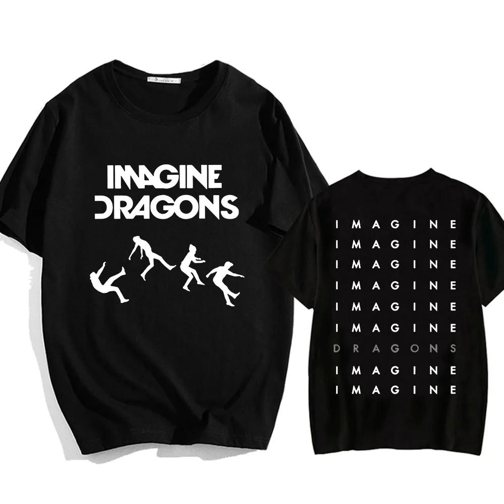 2025 Imagine Dragons Loom Tour T-shirt Short Sleeve Cotton Men Women T Shirt High Quality Soft Unisex Streetwear Hip Hop Fashion