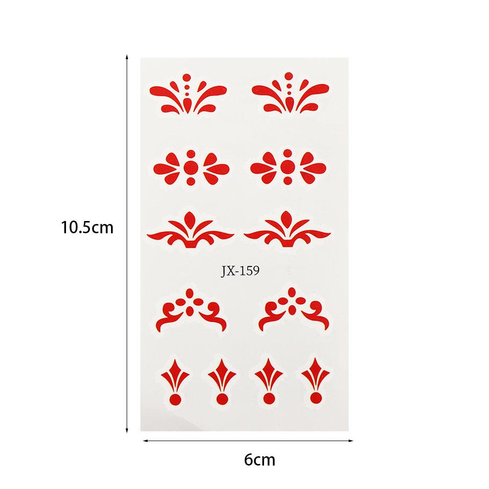 Chinese Forehead Stickers New Years Beauty Beauty Sticker Portable Face Tattoo Girl