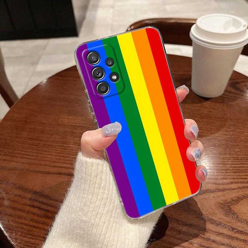 

Gay Pride Flag Lesbians LGBT Phone Case For Samsung Galaxy A56 A57 A37 A55 A54 A36 A35 A26 A25 A16 A17 A07 A52 A34 A73 A53 Cover Galaxy A14