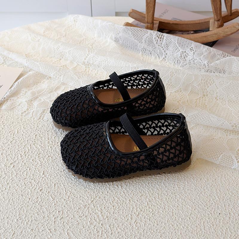 

Girls Hollowed-out Shoes - New Soft-Topped Mesh Upper Baby Shoes - Girls Single Shoes 21 чёрный