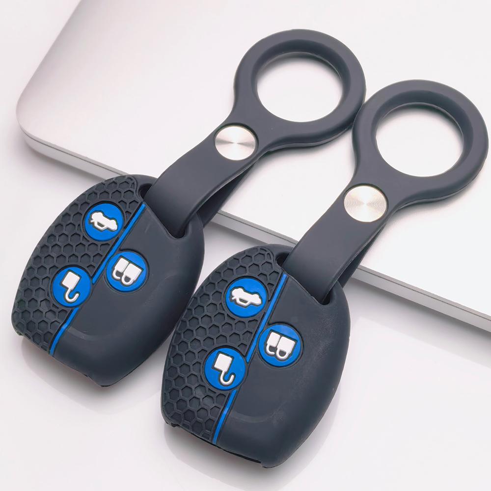 Key Fob Cover for Ford Focus C-Max Mondeo Fiesta MK3 MK4 MK5 MK7 with Keychain Anti-Scratch Surface Shockproof Structure Soft Grip Texture