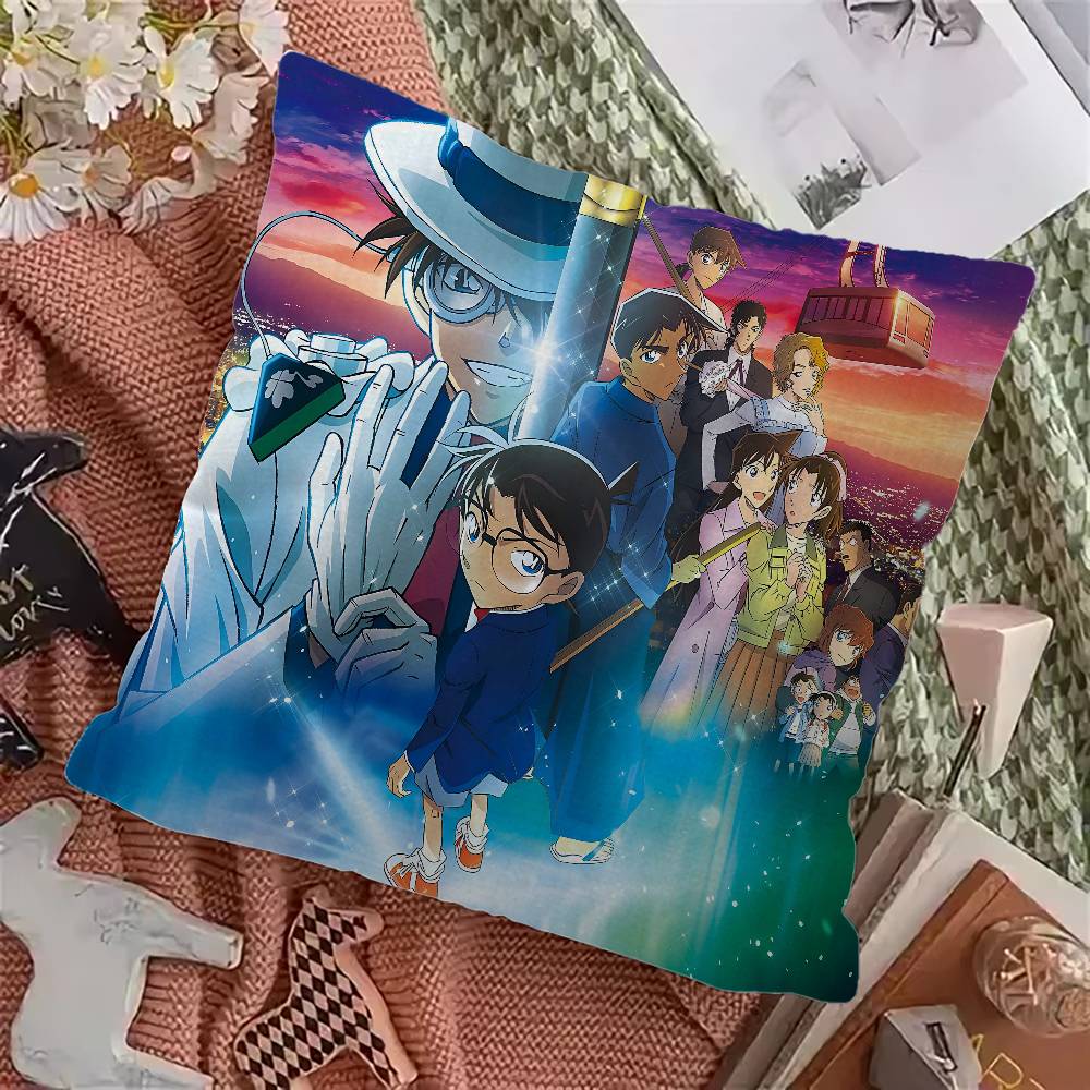 D-Detective C-Conan Lucky Dragon Pillow Cover Sofa Cushion Cover Home Room Decoration Children Gift