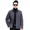 Winter Denim Coat Men's Woolen Woolen Coat Short Lapel Middle-aged Men's Cashmere Jacket Jacket Men