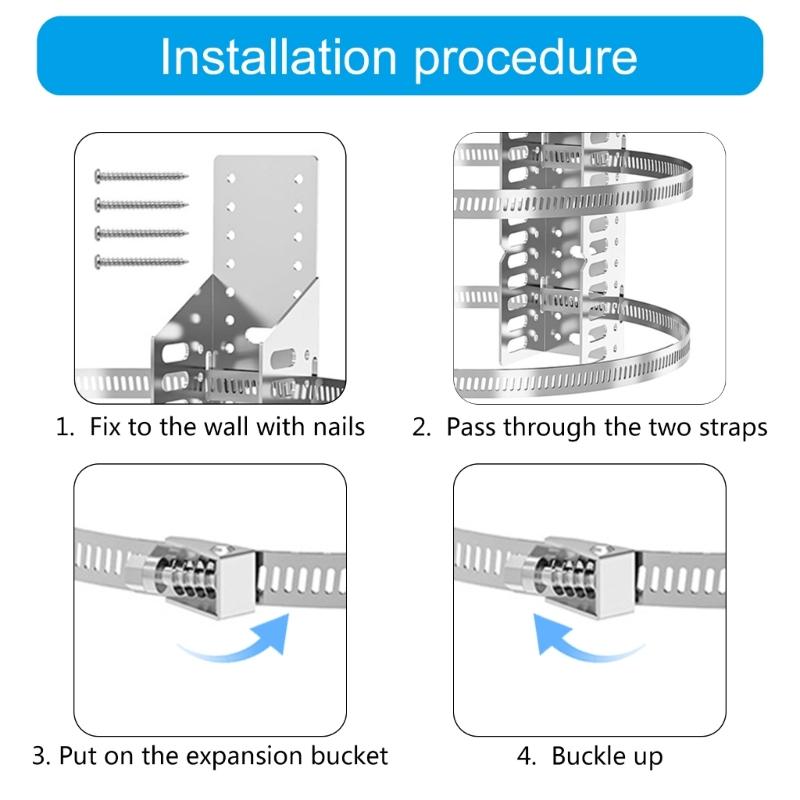 Easy Installion Tanks Holders for Water Heaters Supports Tanks up to Gallons with Included Earthquakes Sturdy Straps