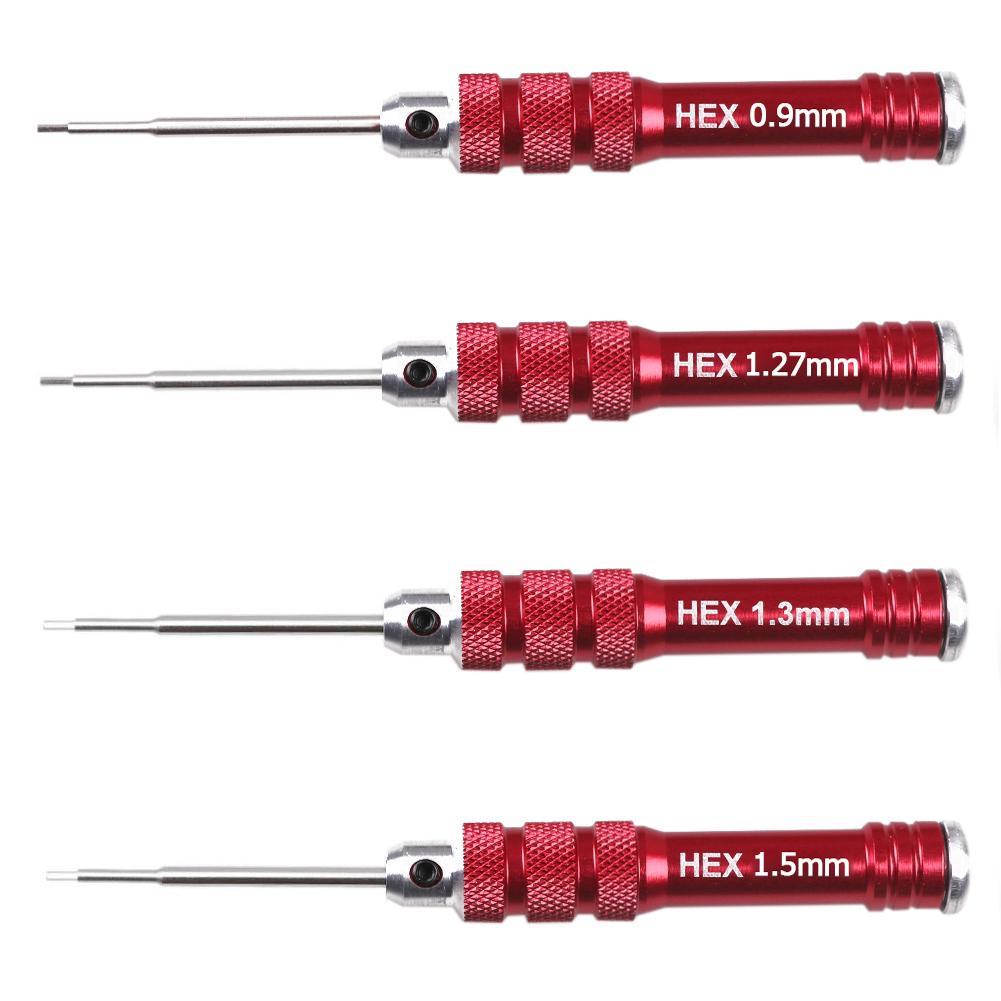 

HSS Red Handle Hex Screwdriver Tool Set for RC Helicopter Repair Tools 1.3mm