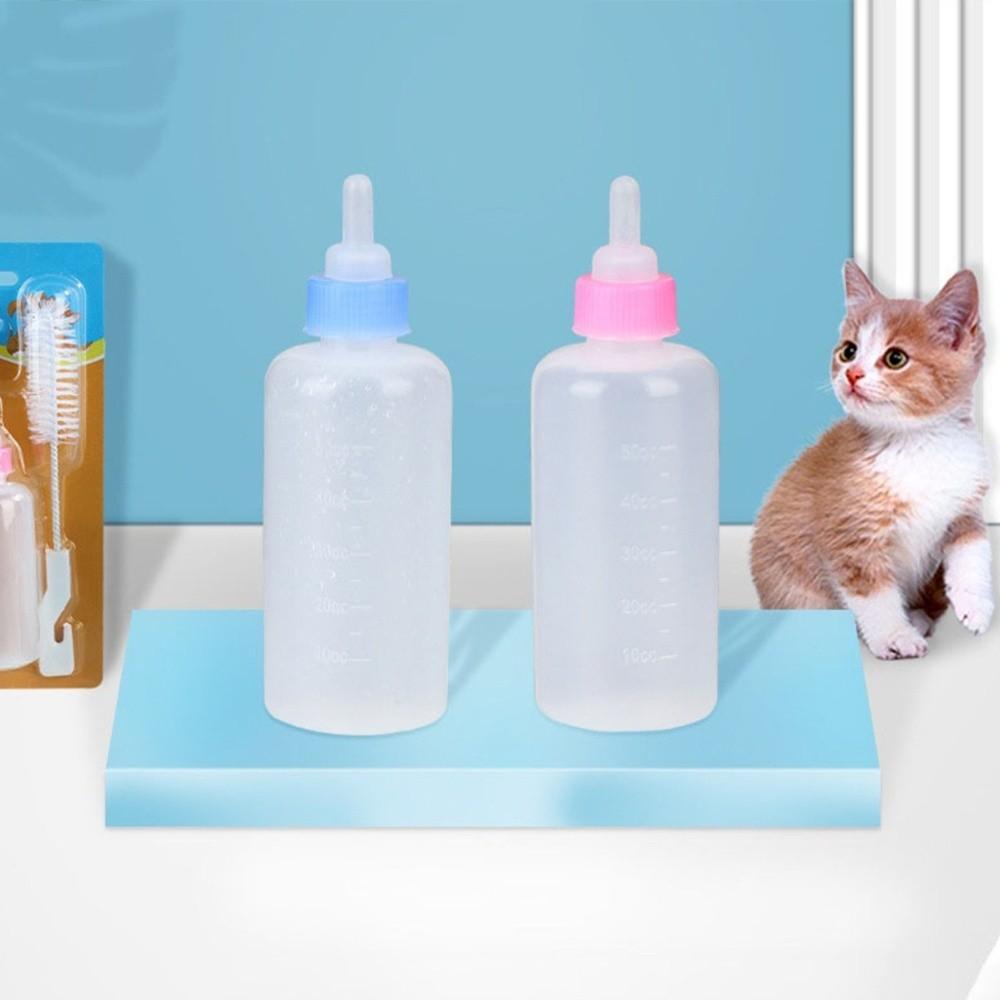 Drinking Cat Baby Nursing Pet Feeding Bottle Silicone Water Milk Feeder Cat Feeding Bottle 60ml Dog Feeders