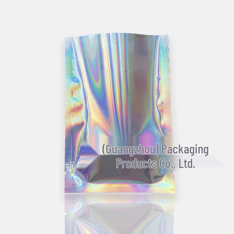 Iridescent Laser Foil Miniature Food Toy Blind Bags – Empty Flat Vacuum Bag for Mask & Cosmetics Packaging