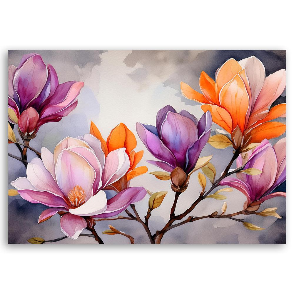 Canvas Print, Watercolour Painted Flower