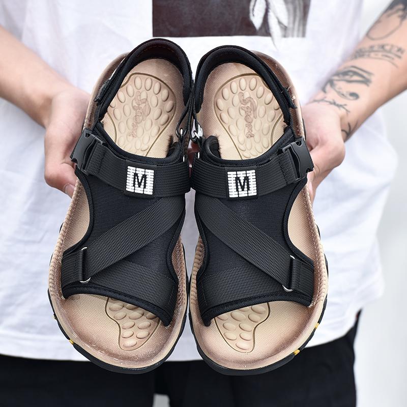 Fashion Fashion Men's Sandals Non-Slip Anti-wear Men's Home and Outdoor Sandals Soft and Comfort Summer Shoes Mens Breathable Slippers