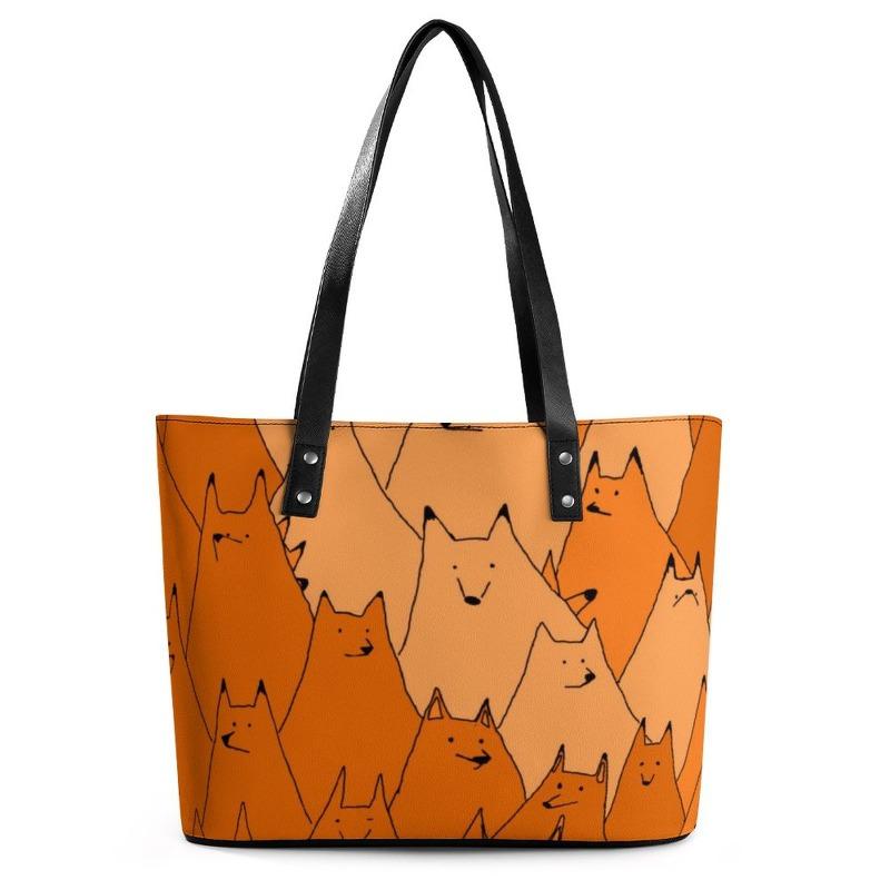 Tote Handbag Shoulder Handbag Large Capacity Trendy Niche Digital Color Printing Tote Bag