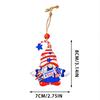 Independence Day Wooden Box Pendant Desktop Decoration Tree Hanging