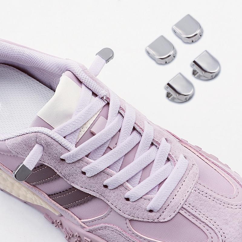 1 Pair/2 Pair No Tie Elastic Shoelaces Sneakers Laces for Kids Adults Rubber Bands Shoe LacesTieless Shoelaces for Sneakers
