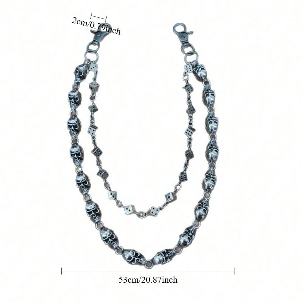 Jeans Chain Hip Hop European and American Punk Waist Chain Double Layer Accessories