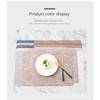 6PCS waschbare Tischsets rutschfeste wärmeisolierende PVC-Tischset für Esstisch Küchenzubehör