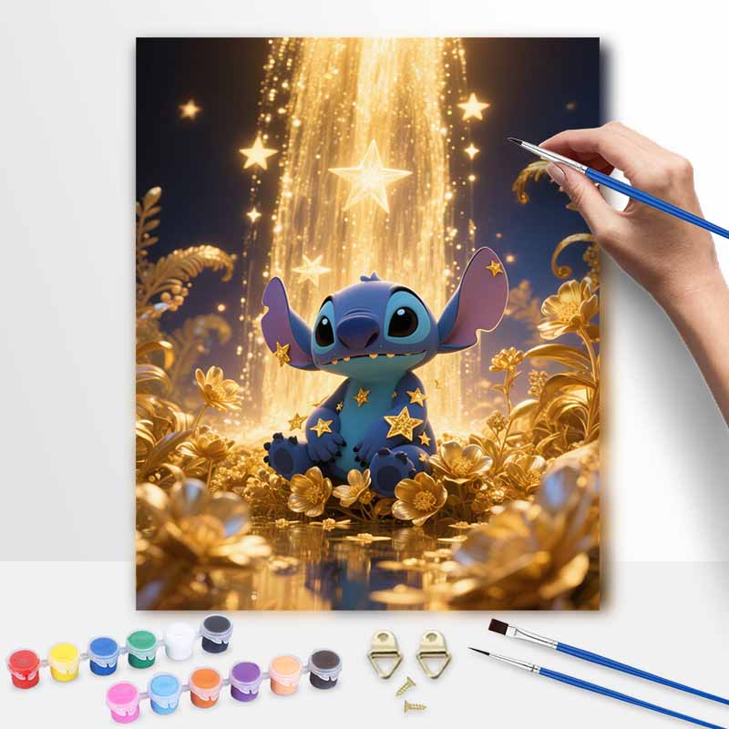 Disney Stitch Oil Painting Hand Painting Art Kit Coloring Painting Handmade Diy Home Decoration Gift