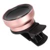 Phone Lens 2 In 1 HD Professional Universal Clip 0.45X Wide Angle 12.5X Macro Lens for Cellphone Tablet Rose Gold