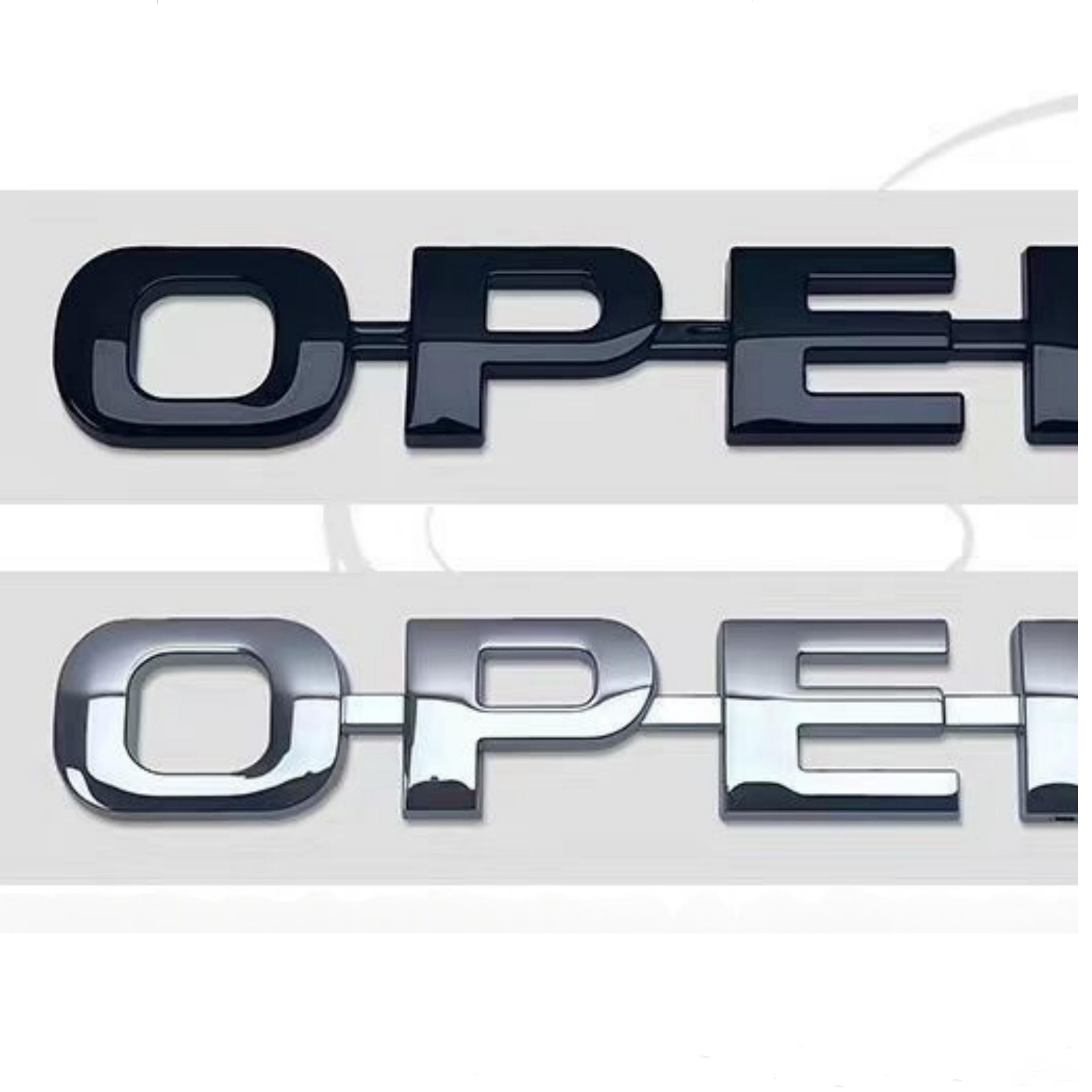 

3D ABS Car Rear Trunk Emblem Badge Sticker Logo Letters Decals For VECTRA Corsa Accessories OPEL 9.8cm серебряный