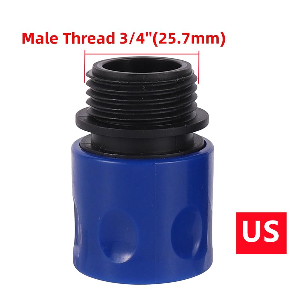 2 Sets EU/US Standard 3/4" Male & Female Thread Quick Joint 16mm Fast Connection Garden Irrigation Car Washing Pet Bathing Joint