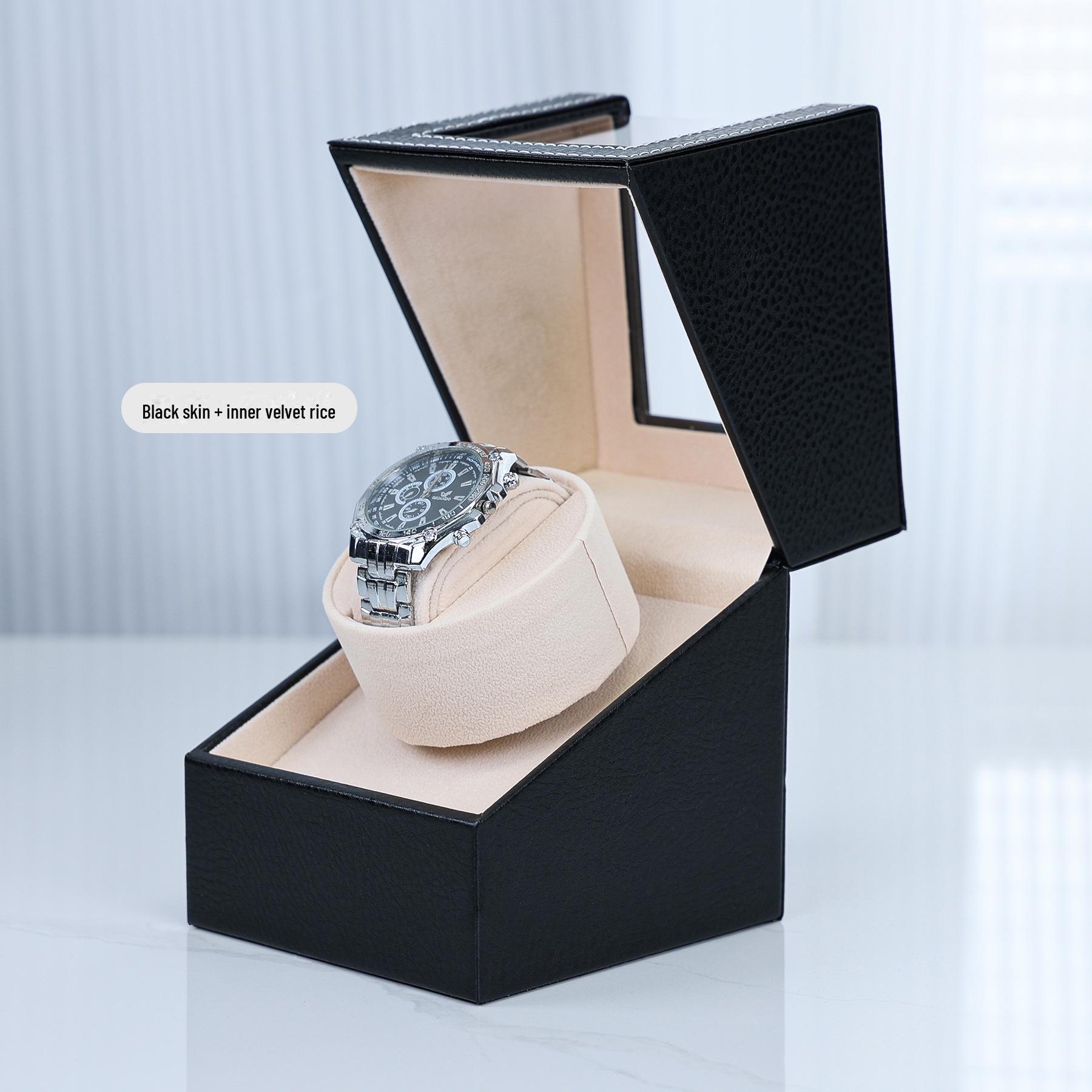 

Автоматический механический заводчик часов Delais: Бесшумная, антимагнитная коробка из искусственной кожи с электродвигателем