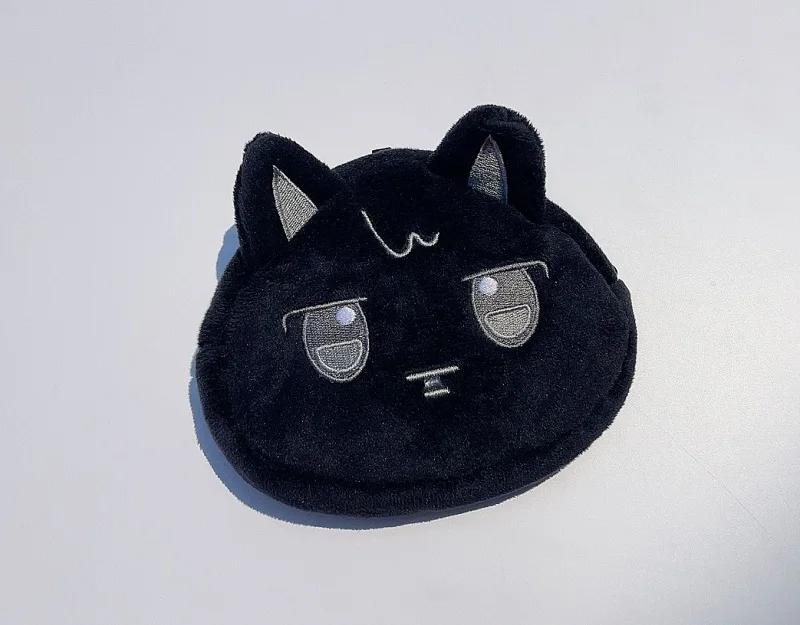 Kpop Ateez Cartoon 13-16cm Niedliche Geldbörse Aniteez Plüsch Aufbewahrungstasche Yeosang Mingi Wooyoung Baumwoll-Spielzeugtasche Jongho Fan Geschenke Col