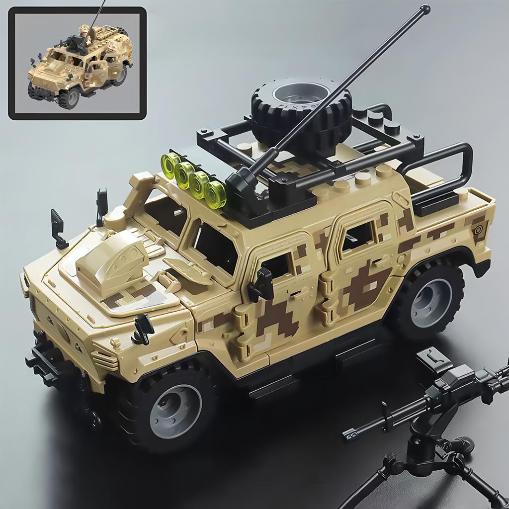 Military Building Block Weapons Toy SWAT Soldier Police Special Forces Dolls Armored Vehicle Cannon Model Assemble Figures Toys