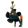 Garden Guitarist Windmill Metal Handmade Rock Guitarist Sculpture Music Man Wind Spinner