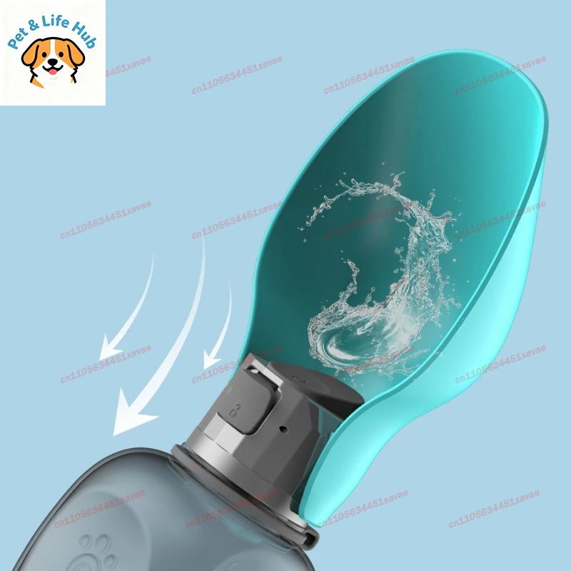 800MLPortable Dog Water Bottle Outdoor Travel Drinking Bowl Puppy Cat Feeder For Small Medium Large Dogs LabradorPet Accessories