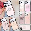 Simple English Word Phrase Inspirational Phone Case For Apple iPhone 17 Air 16E 15 14 Plus 13 12 11 Pro Max Mini Funda Cover