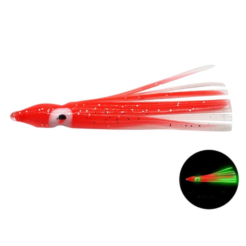 50Pcs Trolling Skirt Lures Glow Fishing Baits Fishing Tackle Baits Squid Skirts Artificial Baits Fishing Lures