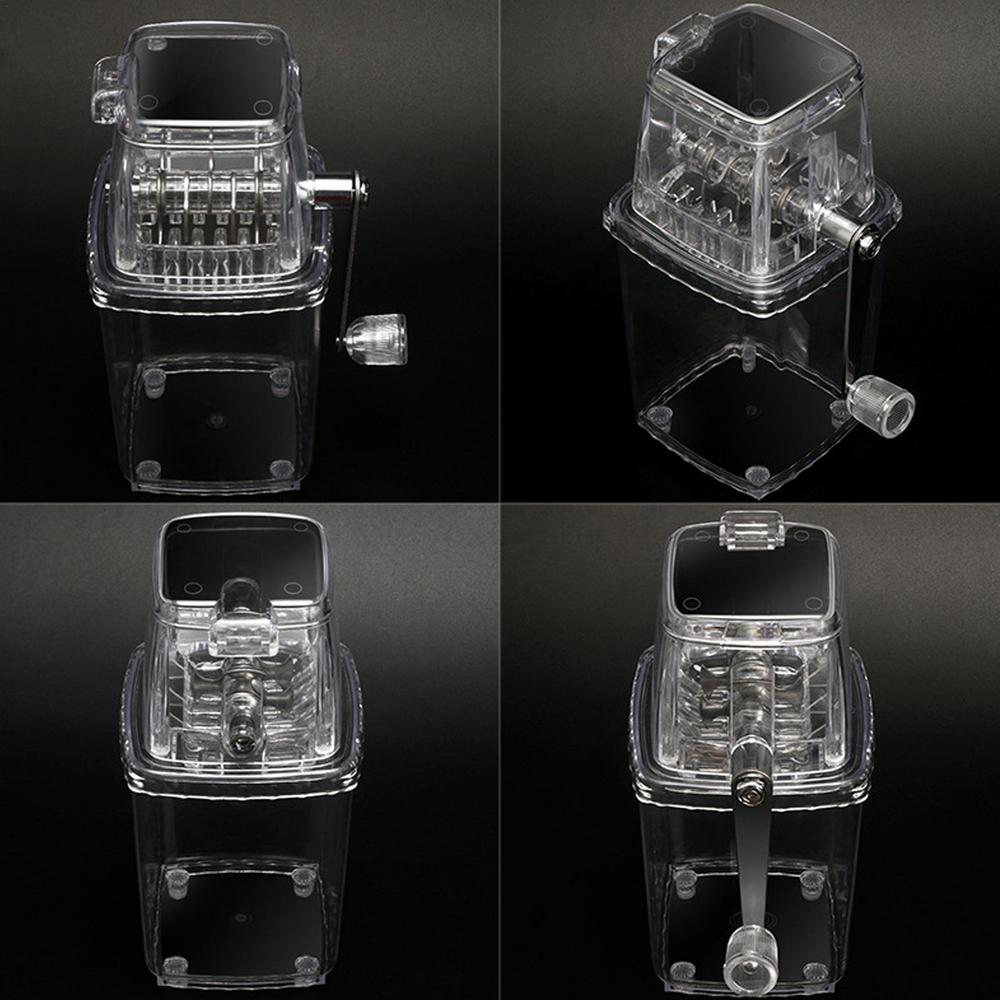 Manual Ice Crusher Mini Ice Shaver Smoothie Maker Ice Block Breaking Slush Machine
