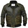 NOORA Men's Real Lambskin Distressed Brown Leather Jacket ST077
