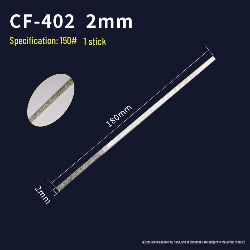 

Ippin CF-400 Diamond File Set - Flat, Tapered, Alloy Metal Mold Grinding and Shaping Tool