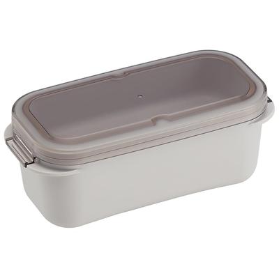 Skater Bento Integrated Easy To Dishwasher and Microwave Made In Sand Box, 2-Tier, 570ml, Gasket, Clean, Safe, Japan, White, PALB6-A