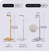 Stainless Steel Floor Standing Handbag Display Rack for Men’s & Women’s Bags