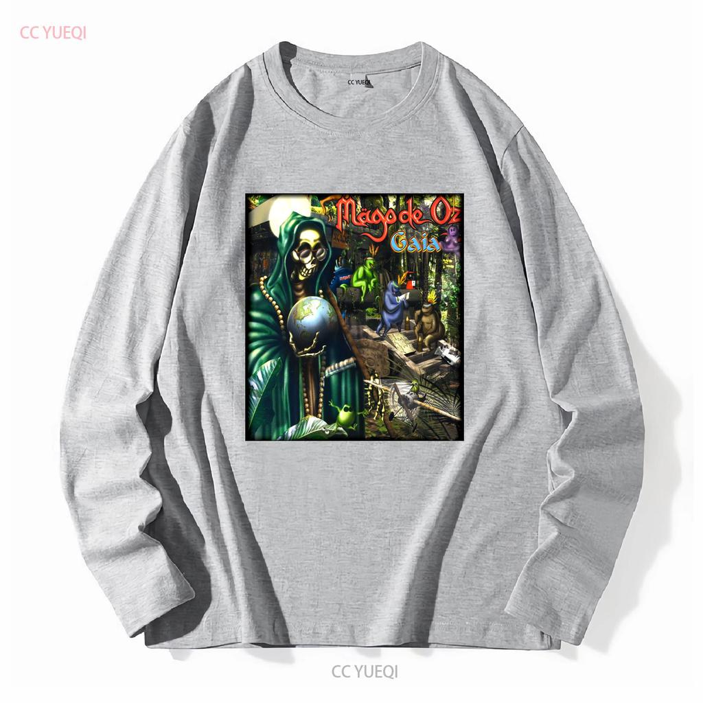 Mago De Oz Band Rock Graphic Short Sleeve Black Shirt Unisex Men Women KTV8524 Vintage Washed Unisex Streetwear Fashion Homme