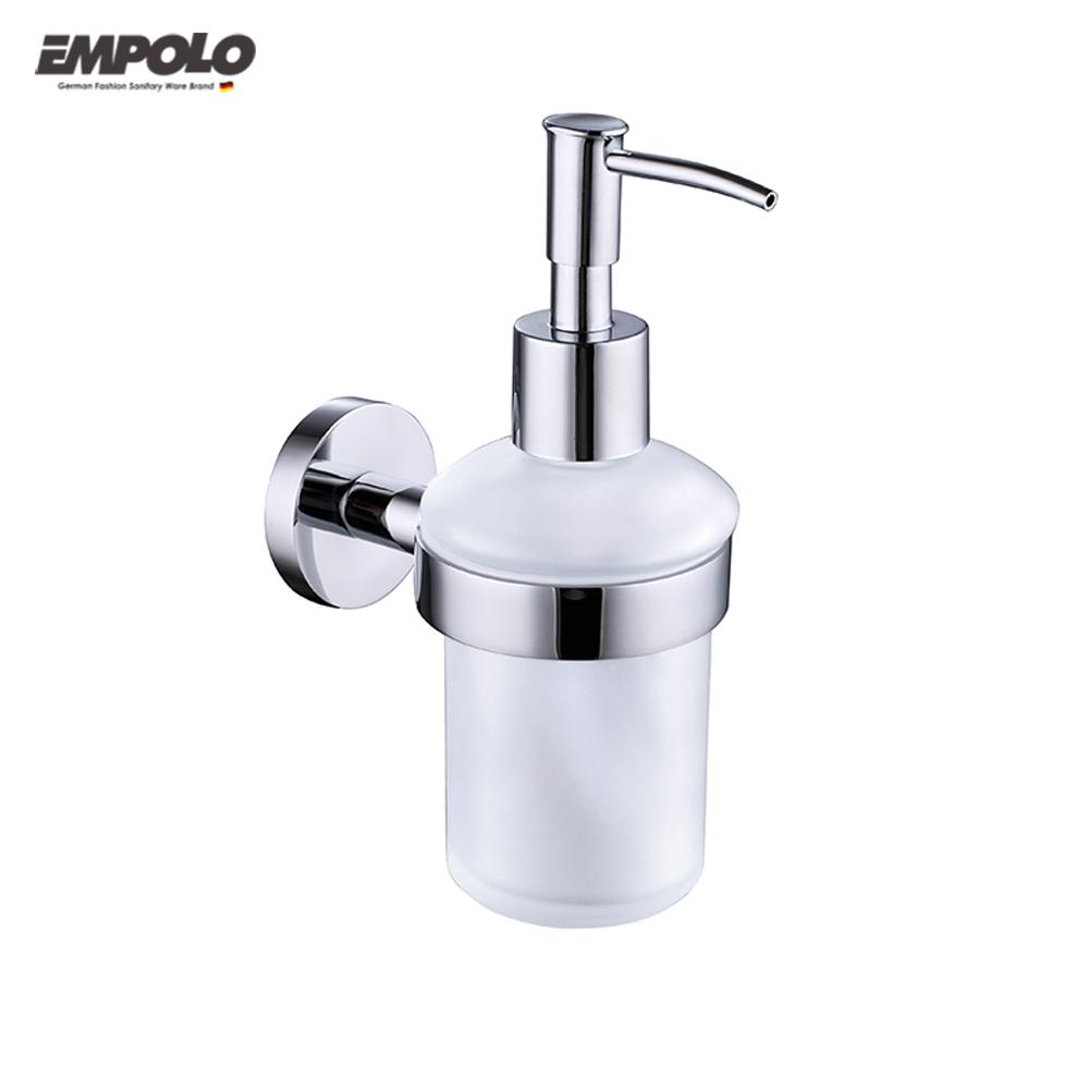 2025 Premium Chrome Wall Mounted Soap Dispenser Stainless Steel Liquid Soap Dispensers