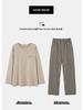 2025 New Couple's Pure Cotton Striped Pajama Set - Long Sleeve for Spring and Autumn