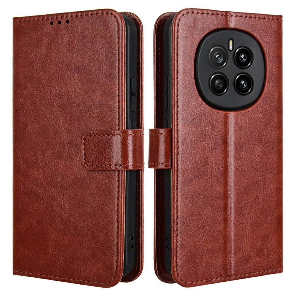 For Honor Magic7 5G Case Crazy Horse Texture PU Leather Phone Wallet Cover