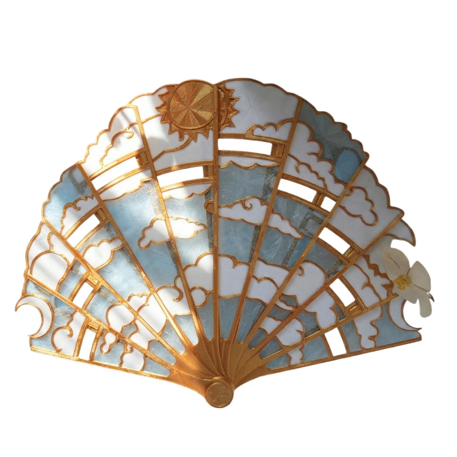 

Folding Fan, Cultural And Creative Gift, Home Decoration, Handicraft, Party Prop, Fan One Size
