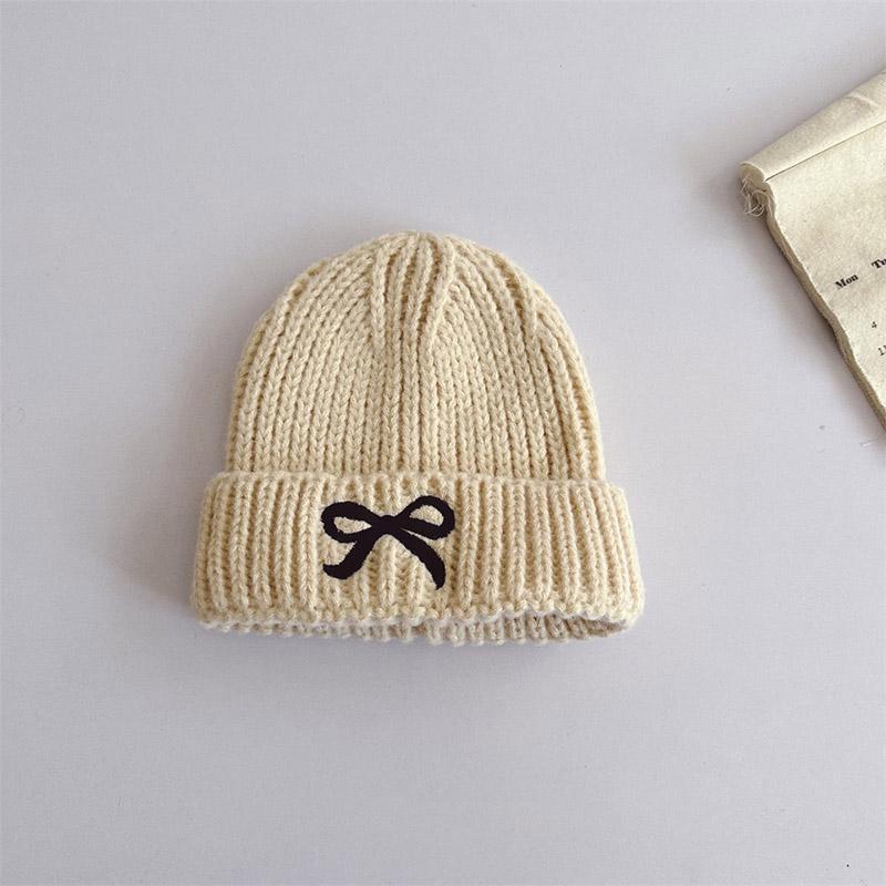 

Korean Bowknot Baby Hat Winter Warm Knitted Baby Boys Girl Cap Beanies Soft Anti-Cold Infant Toddler Kids Hat Bonnet