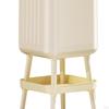 Modern Large Capacity Rolling Trash Can Without Lid for Office, Kitchen, Restaurant, Bathroom.