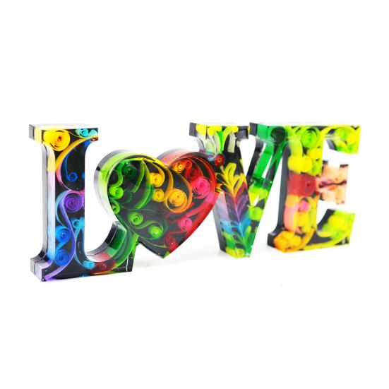 DIY Home Family Love Epoxy Resin Casting Mould Ornament Making Silicone Mold