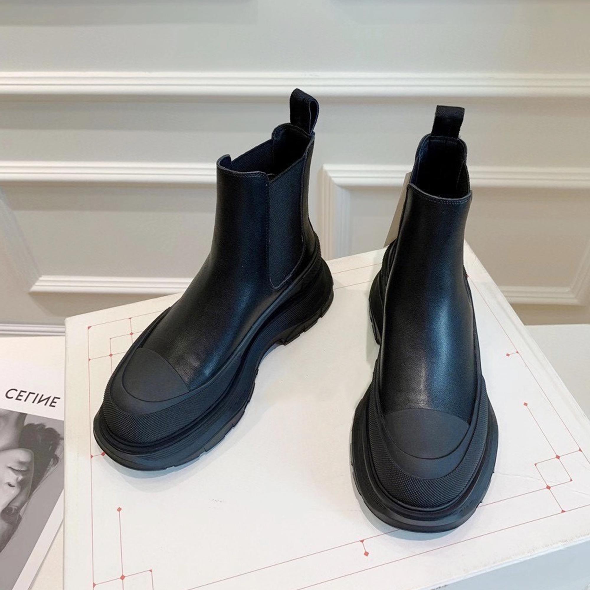 

Ботинки-челси на толстой подошве, женские, с круглым носком, разноцветные, ботильоны, женская, высокая платформа, плоская, повседневная обувь, ботинки 39